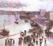 Charles conder Departure of thte OrientCircularQuay (nn02) oil painting artist